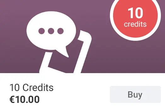 Odoo SMS кредити 10